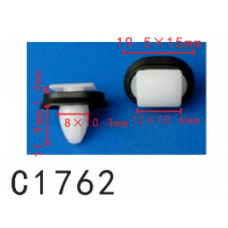 Кліпси C1762  молдингів/двері FIAT, PEUGEOT, CITROEN, ALFA ROMEO,  IVECO (71728806, 856543) ( уп.100