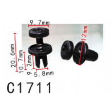 Кліпси C1711 розпірні VW, MERCEDES, CITROEN, PEUGEOT, RENAULT, 000991664, 9699542280 (уп.100шт) Кліпси C1711 розпірні VW, MERCEDES, CITROEN, PEUGEOT, RENAULT, 000991664, 9699542280 (уп.100шт)