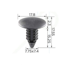 Кліпси C0005 обшивки салону (ОЕМ 6031321, 389358, 332364, 0940907326, 94530548, 94530527) (уп.100шт) Кліпси C0005 обшивки салону (ОЕМ 6031321, 389358, 332364, 0940907326, 94530548, 94530527) (уп.100шт)