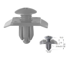 Кліпси C0393 розпірні Ford E7GZ17A Mazda KIA BF6750033 MBF6750033 (уп.100шт) Кліпси C0393 розпірні Ford E7GZ17A Mazda KIA BF6750033 MBF6750033 (уп.100шт)
