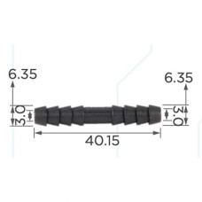 З’єднувач C0401 для трубок d6.3мм OEM 22020 ( уп. 100 шт.) З’єднувач C0401 для трубок d6.3мм OEM 22020 ( уп. 100 шт.)