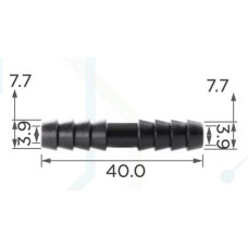 З’єднувач C0402 для трубок d7.9мм OEM 22030 ( уп. 100 шт.) З’єднувач C0402 для трубок d7.9мм OEM 22030 ( уп. 100 шт.)