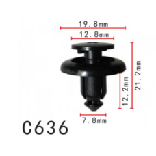 Кліпси C0636 розпірні MAZDA, TOYOTA, HONDA (BC1D56145, BC1D-56-145, 11481 (уп.100шт) Кліпси C0636 розпірні MAZDA, TOYOTA, HONDA (BC1D56145, BC1D-56-145, 11481 (уп.100шт)
