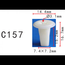 Кліпси C0157 під саморіз (OEM 90189-04013, 9018904013, 90672-671-8110M1, 906726718110M1) ( уп. 100 ш