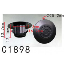 Кліпси C1898  молдингу порогів TOYOTA (76924-13020, 7692413020, 13334)  ( уп. 100 шт.)