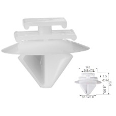 Кліпси C1497 Citroen Peugeot Fiat Lancia Alfa Romeo Renault 856540 0071737918  ( уп. 100 шт.)