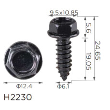 Саморіз H2230 з шайбою FORD (55914-S2, 55914S2, 18824) ( уп. 100 шт.)