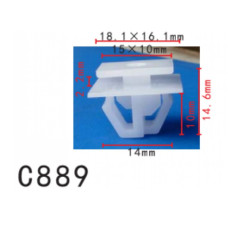 Кліпси C0889 молдингу/кузов Hyundai SsangYong K-7955706000 ( уп. 100 шт.) Кліпси C0889 молдингу/кузов Hyundai SsangYong K-7955706000 ( уп. 100 шт.)