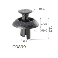 Кліпси C0899 розпірні TOYOTA, LEXUS (9046707211, 90467-07211, 11365) (уп.100шт) Кліпси C0899 розпірні TOYOTA, LEXUS (9046707211, 90467-07211, 11365) (уп.100шт)