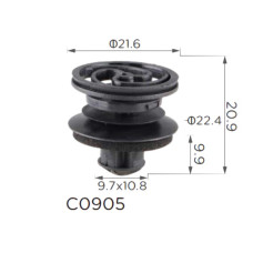 Кліпси C0905 обшивки дверей VW, AUDI, SEAT, SKODA, PORSCHE (3B0868243, 15681) ( уп. 100 шт) Кліпси C0905 обшивки дверей VW, AUDI, SEAT, SKODA, PORSCHE (3B0868243, 15681) ( уп. 100 шт)