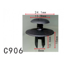 Кліпси C0906 розпірні VW, AUDI (1H0867199A, 1H0867199AU71, 51481915964, 50438, 11230) (уп.100шт) Кліпси C0906 розпірні VW, AUDI (1H0867199A, 1H0867199AU71, 51481915964, 50438, 11230) (уп.100шт)