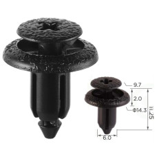 Кліпси C0376 обшивки Lexus Toyota 9046706133B0 9046706133B5 9046706133C0 (уп.100шт) Кліпси C0376 обшивки Lexus Toyota 9046706133B0 9046706133B5 9046706133C0 (уп.100шт)