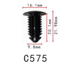Кліпси C0575 кріплення обшивки CHRYSLER, FORD, DODGE, GM, OPEL (6504043, N807721S)  (уп.100шт)