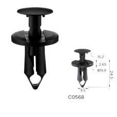 Кліпси C0568 розпірні Renault 7701049271 Audi VW Seat GM 21030249 Ford N807389S (уп.100шт) Кліпси C0568 розпірні Renault 7701049271 Audi VW Seat GM 21030249 Ford N807389S (уп.100шт)